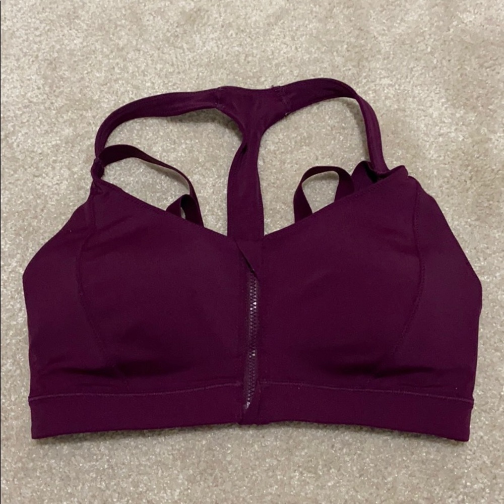 Puma deep purple sports bra